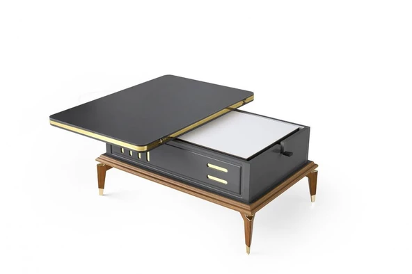 Avşar Akıllı Orta Sehpa 3 Kademeli Yemek Masası - 4