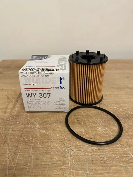 73500049E WUNDER WY307 Yağ Filtresi Palio Albea Linea Doblo Firoino Bravo Stilo Punto Punto III Grande Punto