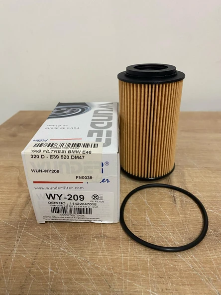 WUNDER WY209 Yağ Filtresi BMW E46 320 D - E39 520 DM47