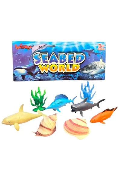 8 Parça Deniz Okyanus Hayvanları Seti Büyük Boy Eğitici Set - 2