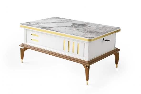 Avşar Akıllı Orta Sehpa 3 Kademeli Yemek Masası - 3