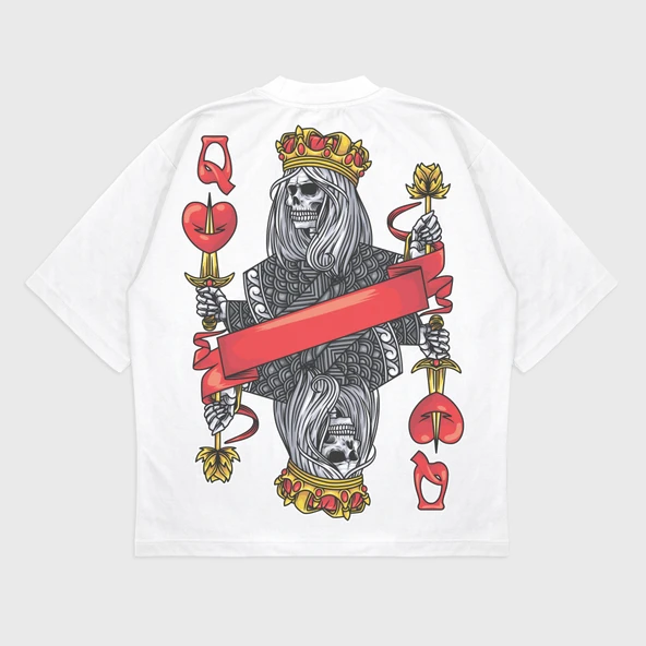 Oversize 'Mug Skeleton' T-Shırt - 3