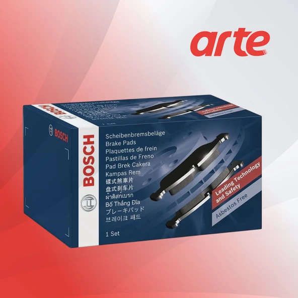 Toyota Auris E15-E18 Bosch Arka Fren Balata Takımı 2013 - 2018 - 2