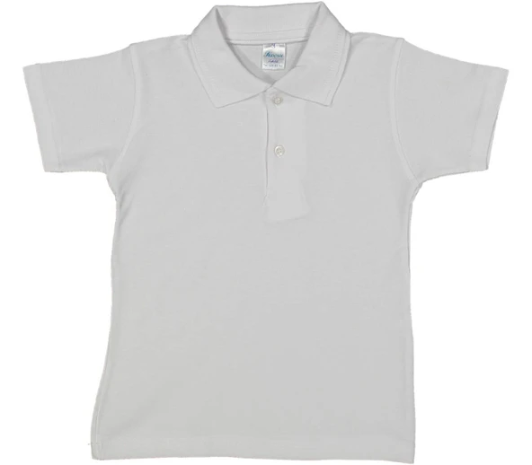 Kolej Beyaz Polo Yaka Tişöt BGL-ST04552