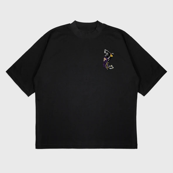 Oversize 'Kobe 8' Baskılı T-Shırt - 2