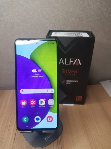 YENİLENMİŞ SAMSUNG A52 128GB SİYAH KUTULU FATURALI GARANTİLİDİR - 2