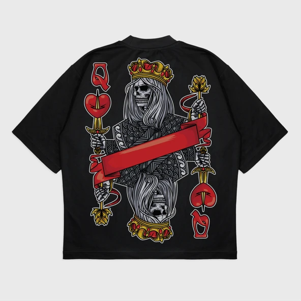 Oversize 'Mug Skeleton' T-Shırt