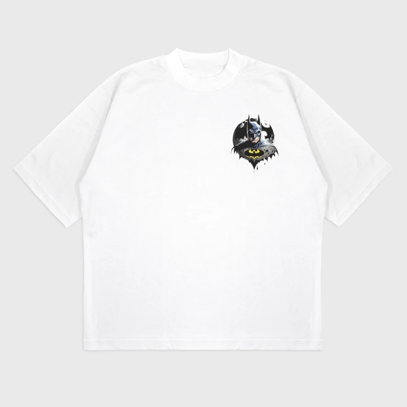 Oversize 'Batman' Baskılı T-Shırt - 4