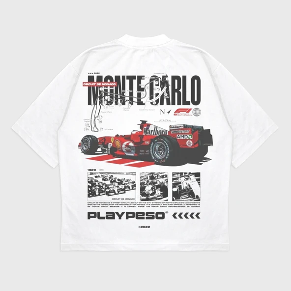 Oversize 'F1' T-Shırt