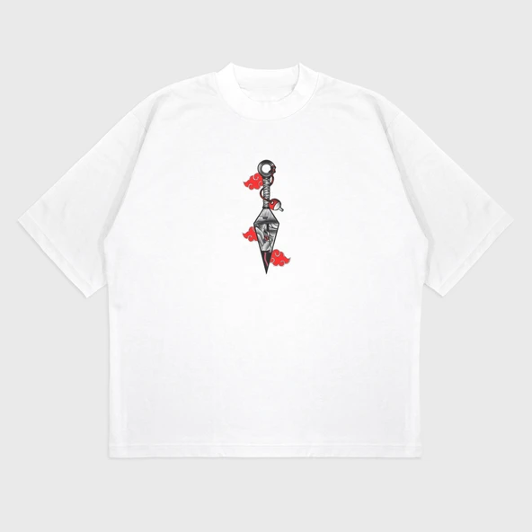 Oversize 'Uzumaki Naruto' Baskılı T-Shırt - 4