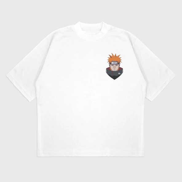 Oversize 'Naruto' Baskılı T-Shırt - Resim 2