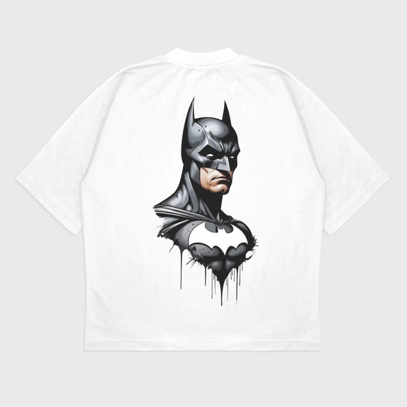 Oversize 'Batman' Baskılı T-Shırt - 3