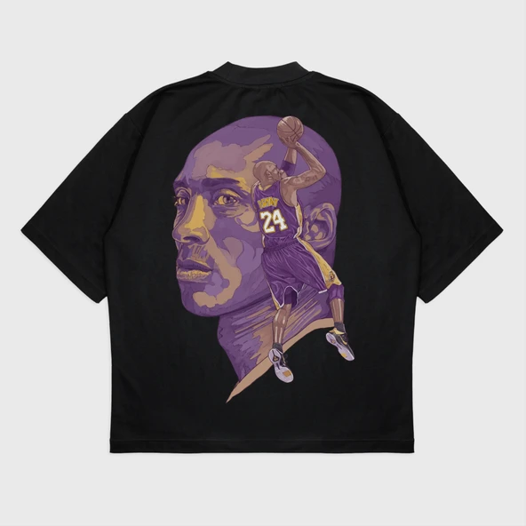Oversize 'Kobe 24' Baskılı T-Shırt ürün görseli 1