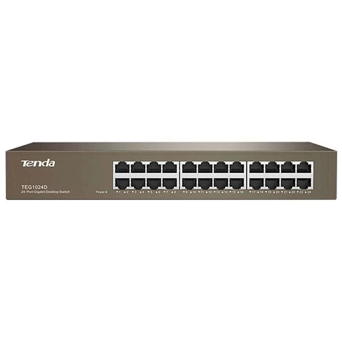 TENDA TEG1024D 24PORT 10/100/1000 YÖNETİLEMEZ SWITCH ürün görseli 1