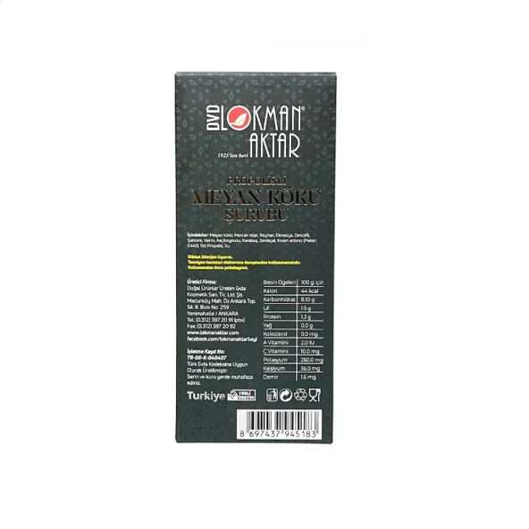 Propolisli Meyan Kökü Şurubu 230 ml, 2 Adet, DVD Lokman Aktar - 3
