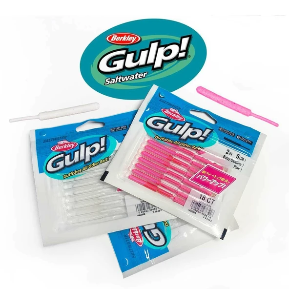 Berkley Gulp Baby Sardine Clear Gold 2inc 5cm 18P