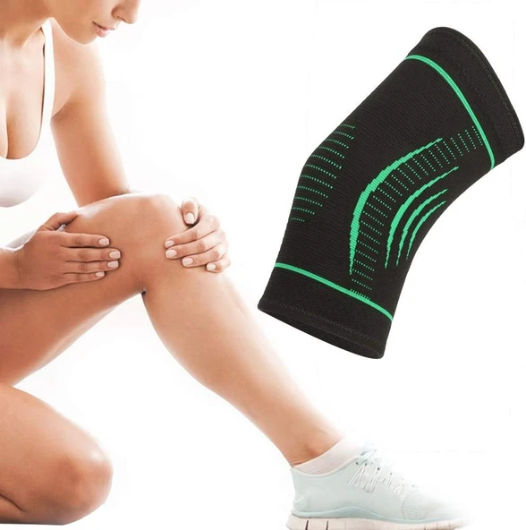 Dizlik Destek Koruyucu Bileklik Neopren Örme Cırtsız 1 Adet - 4