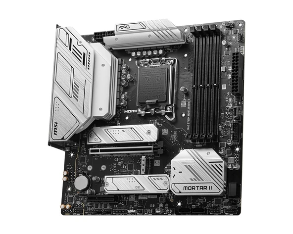 MSI Mag B760M Mortar Wi-Fi II Intel LGA1700 DDR5 Micro ATX Anakart - 3