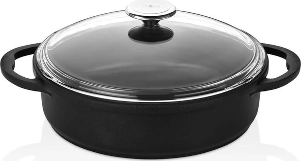 Cem Premium 24 cm Alüminyum Döküm Basık Tencere