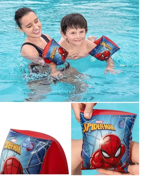 Örümcek Adam Çocuk Deniz Havuz Kolluk Ve Simit Seti ( 3-6 yaş ) - 2