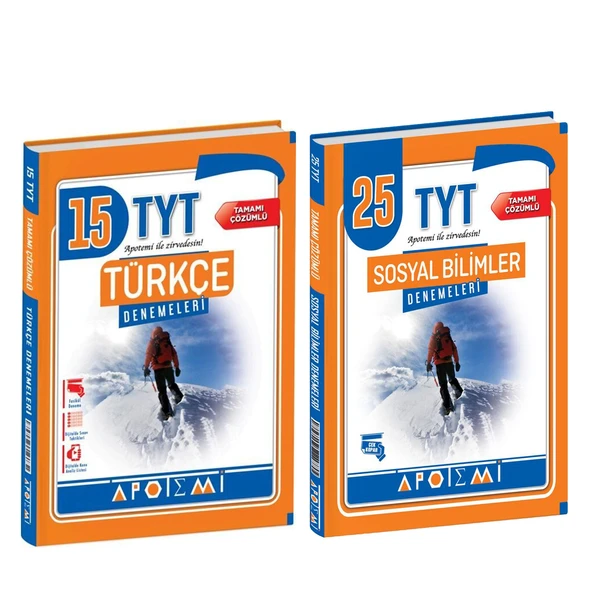 Apotemi Yayınları TYT Türkçe ve Sosyal Deneme Seti 2 Kitap