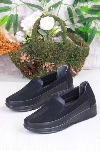 Fort 42213 Gnd Siyah Anatomik Rahat Kadın Ayakkabı - Resim 4