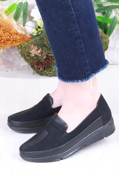 Fort 42213 Gnd Siyah Anatomik Rahat Kadın Ayakkabı - Resim 2