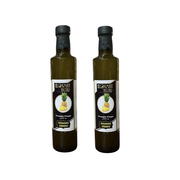 Ananas Sirkesi, Katkısız, Doğal, 500ml 2 Adet, DVD Lokman Aktar