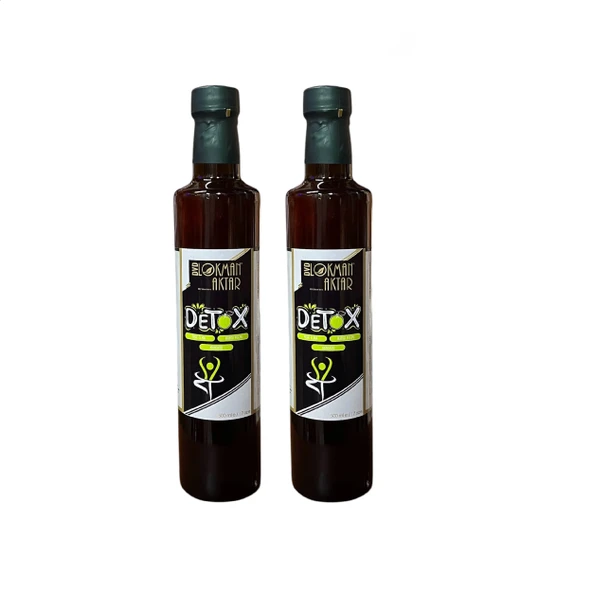 DVD Lokman Aktar Detoks Sirkesi, Katkısız, Doğal, 500ml 2 Adet, DVD Lokman Aktar
