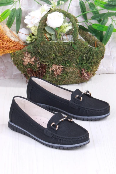 Fort 35323 New Star Rahat Yumuşak Toka Detaylı Kadın Babet - Resim 3