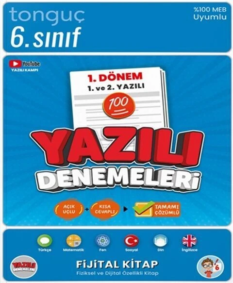 Tonguç 6. Sınıf Yazılı Denemeleri 1. Dönem 1 ve 2. Yazılı