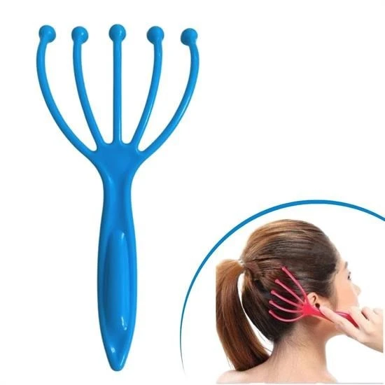 Derin Stok® Çok Fonksiyonlu 5 Uçlu Bilyeli Baş Boyun Bacak Kol Masaj Alet Rahatlatıcı Kafa Masaj Aparatı