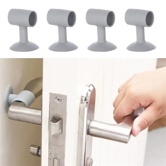 Derin Stok®  4 Adet Çok Amaçlı Vakumlu Kapı Stoperi,Kablo Organizeri,Telefon Sabitleyici
