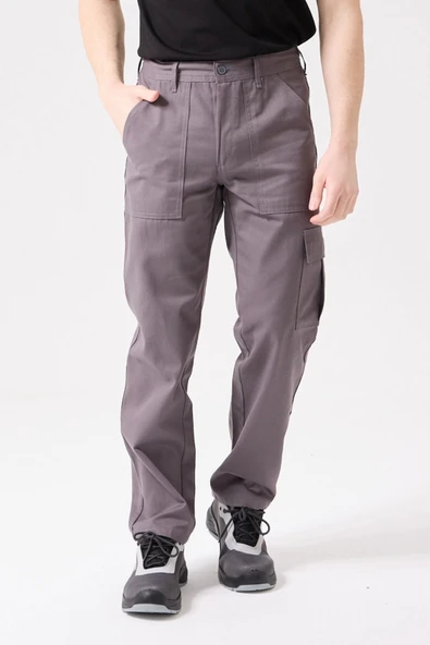 GALANTHUS TECHNİC PANTOLON Erkek Gri Kargo Cepli Rahat Kalıp Dayanıklı İş Pantolonu ürün görseli