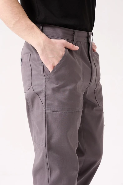 GALANTHUS TECHNİC PANTOLON Erkek Gri Kargo Cepli Rahat Kalıp Dayanıklı İş Pantolonu - Resim 8