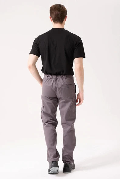 GALANTHUS TECHNİC PANTOLON Erkek Gri Kargo Cepli Rahat Kalıp Dayanıklı İş Pantolonu - Resim 7