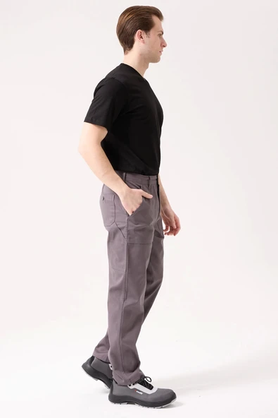 GALANTHUS TECHNİC PANTOLON Erkek Gri Kargo Cepli Rahat Kalıp Dayanıklı İş Pantolonu - Resim 6