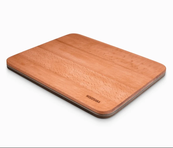 Woodsaka Kesme ve Servis Tahtası - Gürgen & Ceviz -35cm x 25cm x 1.6cm - 3