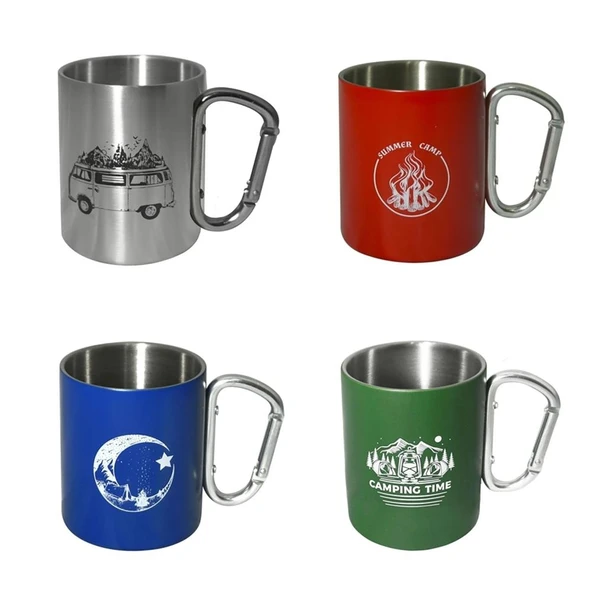 Orcamp Karabinali Paslanmaz Çelik Kupa