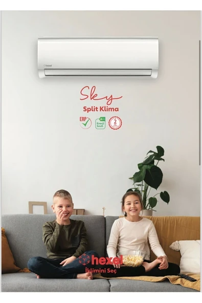 Hexel 12000 Btu Duvar Tipi Inverter Klima 7/24 Servis