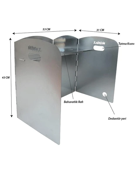 Nurgaz Portatif Ocak Rüzgarlığı - 3