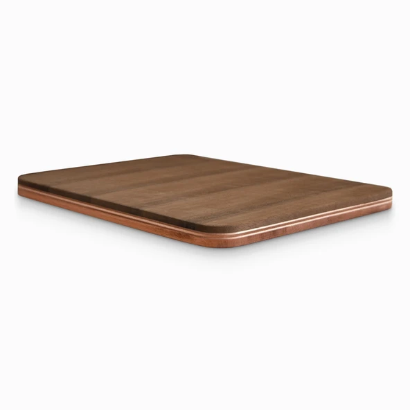 Woodsaka Kesme ve Servis Tahtası - Gürgen & Ceviz -35cm x 25cm x 1.6cm - 2