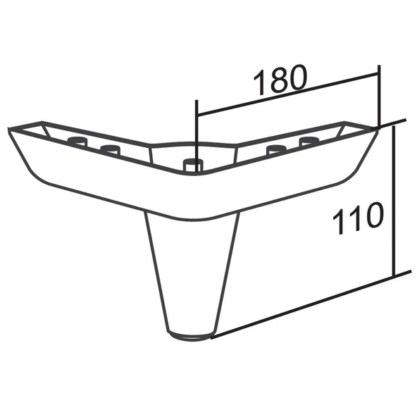 Mobilya Koltuk Kanepe Tv Ünitesi Destek Ayağı 11 cm Ahşap Desenli Ayakları 20'li Set - Resim 4