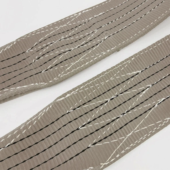 Sapan Polyester Spanzet 6 Ton 3 Metre Kahve Sağlam Yük Kaldırma Taşıma İndirme Halat - 6