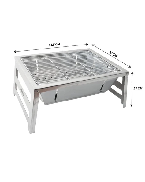 Nurgaz Katlanır Ayaklı Mangal [ Large ] - 2