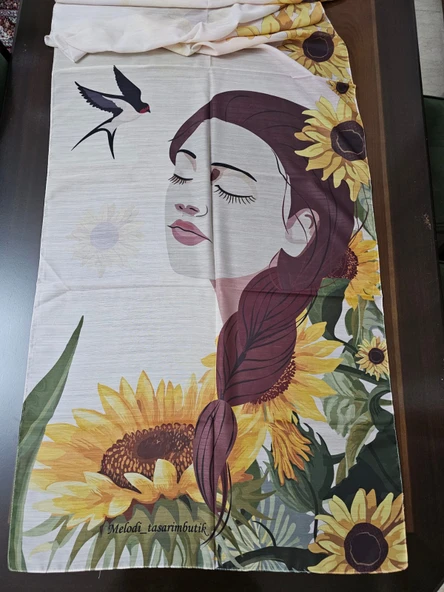 Özel Tasarım dijital baskı Pamuk Şal - 3