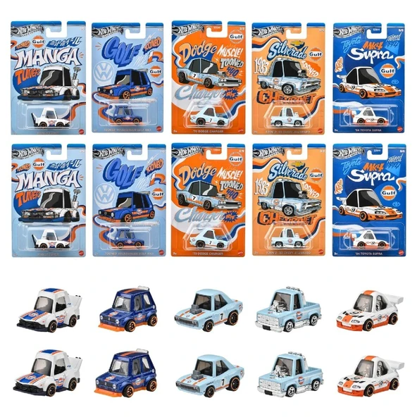 Hot Wheels Temalı Arabalar Özel Seri GDG44-977L 10'lu Set Tooned