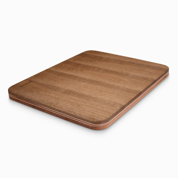 Woodsaka Kesme ve Servis Tahtası - Gürgen & Ceviz - 25cm x 18cm x 1.6cm