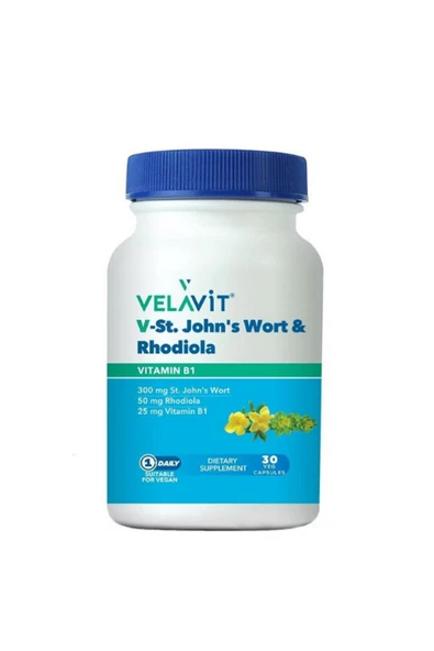 Velavit V-St.Johns Wort Rhodiola 30 Kapsül ürün görseli