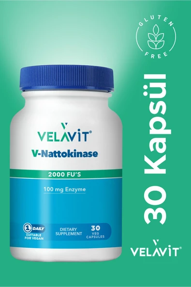 Velavit V-Nattokinase Takviye Edici Gıda 30 Kapsül